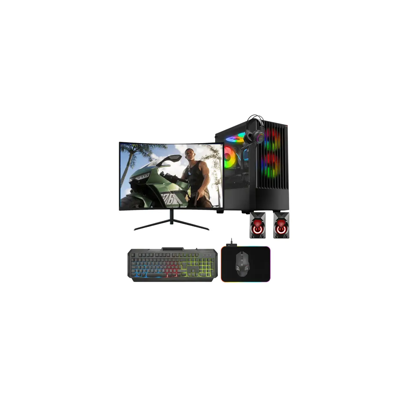 Avantron GMX1054 – Intel Core i7 (3. Nesil) + GTX 1050 Ti 4 GB Oyun PC – 16 GB RAM, 512 GB SSD, 23.8″ Monitörlü Komple Sistem