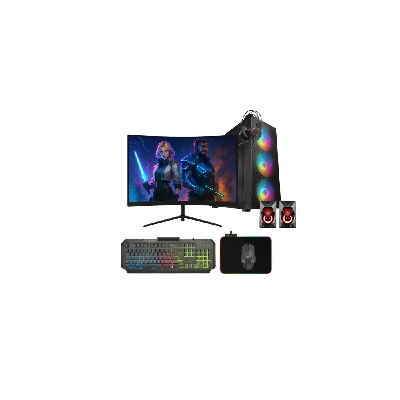 Avantron GMX0857 – Intel i5 (2. Nesil) + GTX 1050 Ti 4 GB Oyun PC – 16 GB RAM, 512 GB SSD, 23.8" Monitörlü Sistem